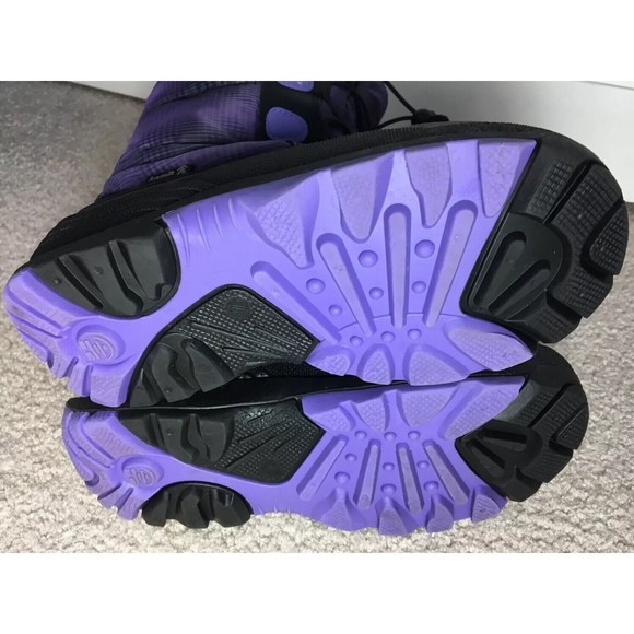 Kamik Size 4 Purple Plaid Winter Snow Boot GUC - Picture 7 of 8